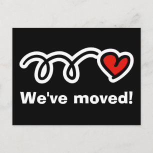 Einfache, sich bewegende Postkarten mit niedlichem