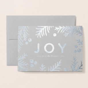 Einfache Silver JOY-Karten Echte Folie Folienkarte