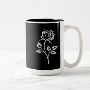 Einfache Silver-Rose Zweifarbige Tasse