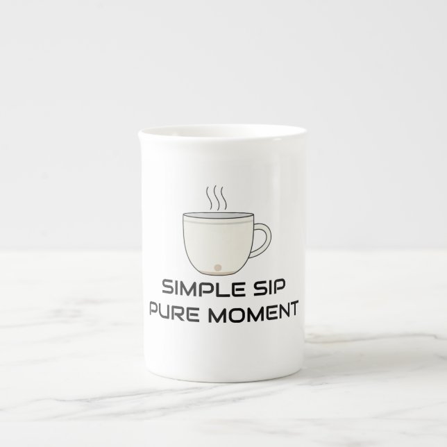 Einfache Sippe, reiner Moment Prozellantasse (Vorderseite)
