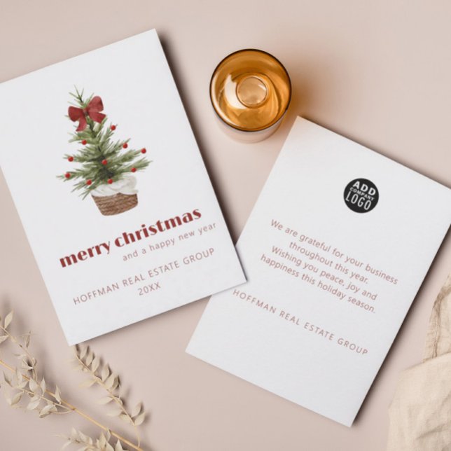 Einfache skandinavische Weihnachtskarte Einladung (Von Creator hochgeladen)