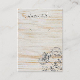 Einfache Sketch-Blütenhörerkarte Visitenkarte