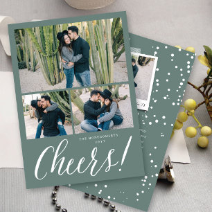 Einfache Skript-Moderne-Festtag-Fotokarte Feiertagskarte