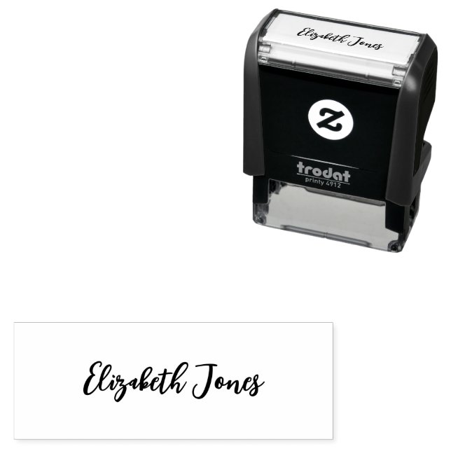 Einfache Skript-Signatur-Kursive Namensvorlage Permastempel (Beispiel)
