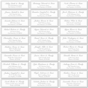 Einfache Skriptadressen für die Hochzeit Aufkleber