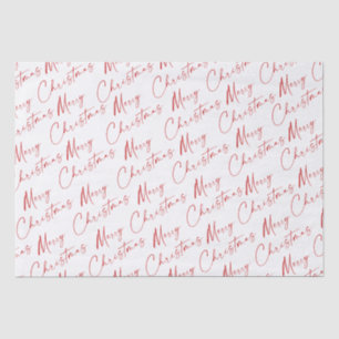 Einfache Skripte Handgeschriebene frohe Weihnachte Seidenpapier