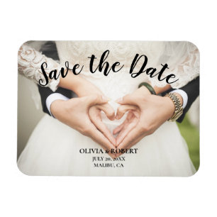 Einfache Skripte - Herz Save the Date Magnet