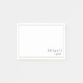 Einfache Skripte Moderne personalisierte Schreibwe Post-it Klebezettel