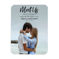 Einfache Skripte treffen uns in Save the Date Foto