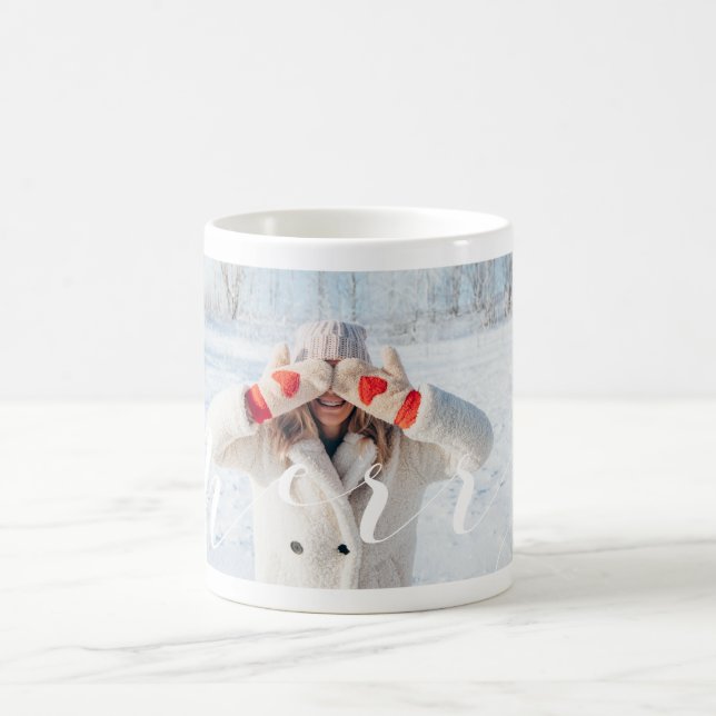 Einfache Skripte und moderne Foto-Layout Kaffeetasse (Mittel)