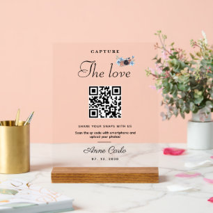 Einfache Skripterfassung Der QR-Liebe-Code Acrylschild