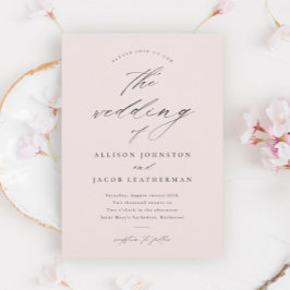 Einfache Skripthochzeit Einladung