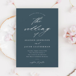 Einfache Skripthochzeit Einladung