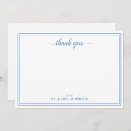 Einfache Skriptkalligrafie Hochzeit Vielen Dank Mitteilungskarte