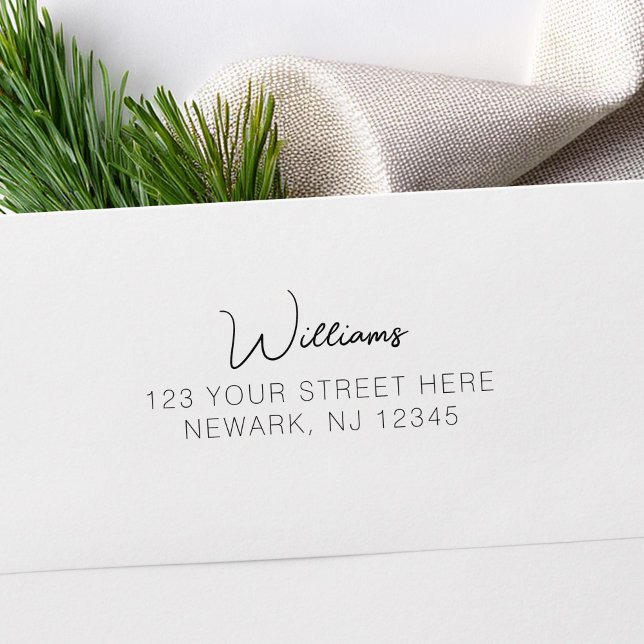 Einfache SkriptMinimalistische Rücksendeadresse Permastempel (Von Creator hochgeladen)