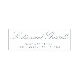 Einfache Skriptnamen Hochzeiten-Rücksendeadresse Permastempel