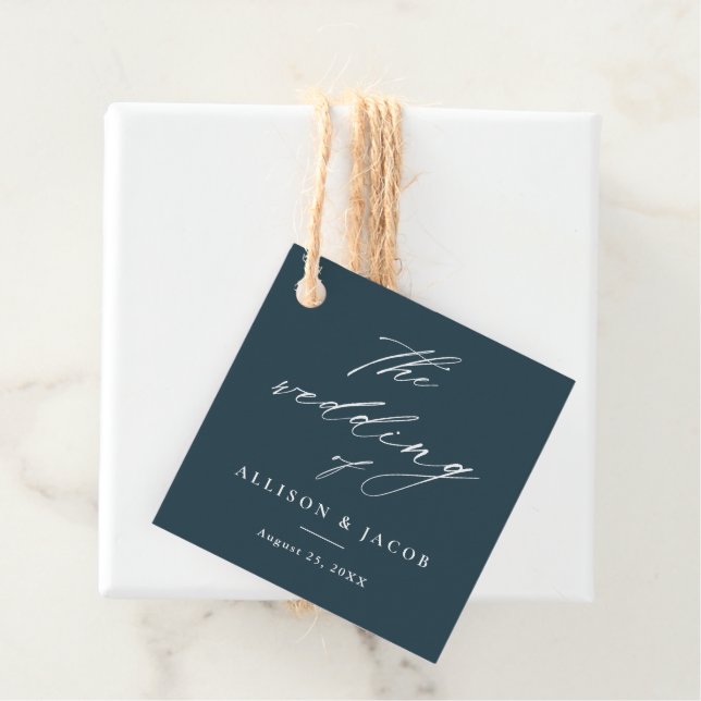 Einfache SkriptWedding Vielen Dank für Ihre Liebes Geschenkanhänger (Beispiel)