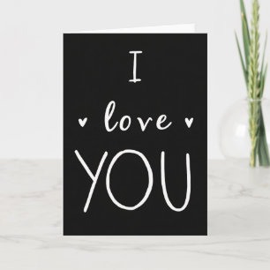 Einfache Smooth I Love You Karte