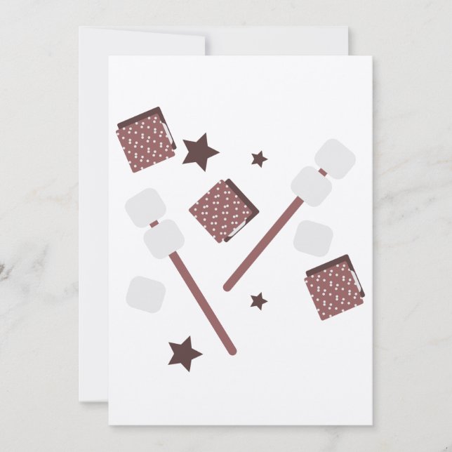 Einfache Smores Cookies Campfire Gruß (Vorderseite)