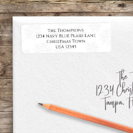 Einfache Snowflake-Rücksendeadresse kundenspezifis