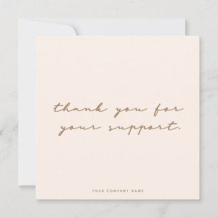 Einfache Softpink-Pink-Visitenkarte Dankeskarte