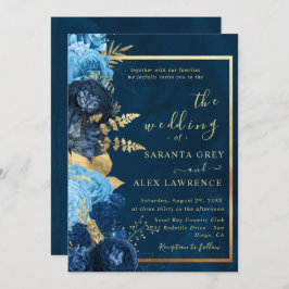 Einfache Sonnenblumenhochzeit Einladung