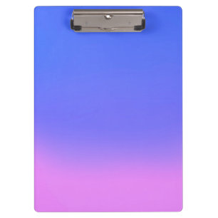 Einfache Sonnenuntergang Ombre-Effekt Blau Pink Klemmbrett