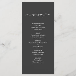 Einfache Speisekarte für Hochzeiten oder andere Be Programm