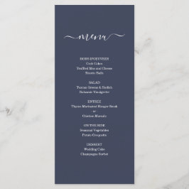 Einfache Speisekarte für Hochzeiten oder andere Be Programm