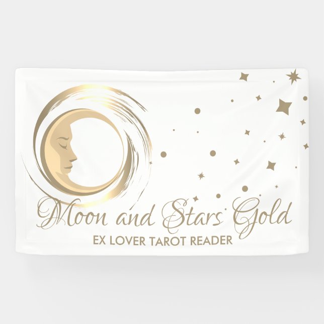 Einfache spirituelle Zukunft Tarot Leser Stars Moo Banner (Horizontal)