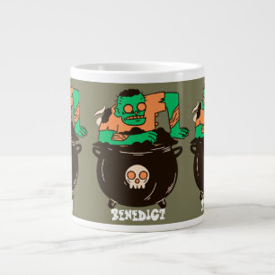 Einfache Spooky Halloween Familie Ghouls Zombie Jumbo-Tasse