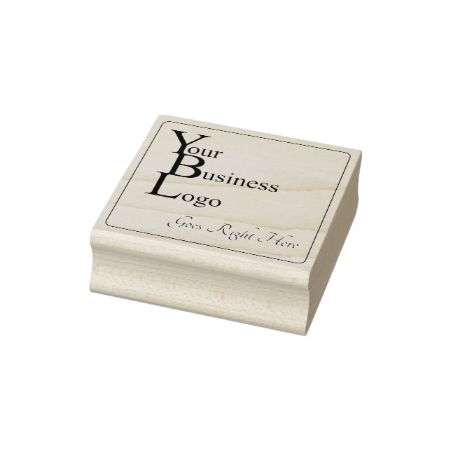 Einfache Square Black Ink Business-Logo Gummistempel (Stempel)