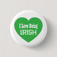Einfache St. Patrick's Day Green I Liebe ist irisc