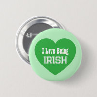 Einfache St. Patrick's Day Green I Liebe ist irisc