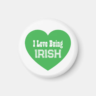 Einfache St. Patrick's Day Green I Liebe ist irisc Magnet