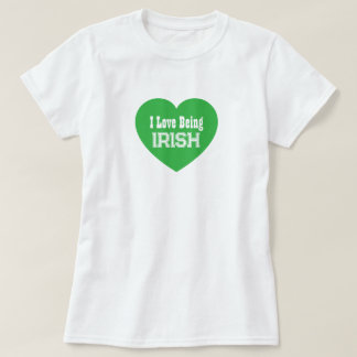 Einfache St. Patrick's Day Green I Liebe ist irisc T-Shirt