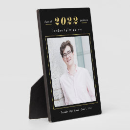 Einfache Stände EDITABLE FARBEN Abschluss Plaque Fotoplatte