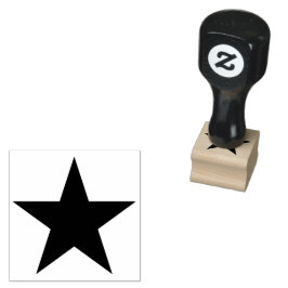 EINFACHE STAR-SOLID-FORM GUMMISTEMPEL