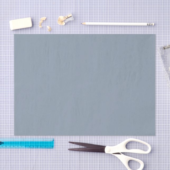Einfache staubige Taubenblau-Farbe Seidenpapier (Handwerk)