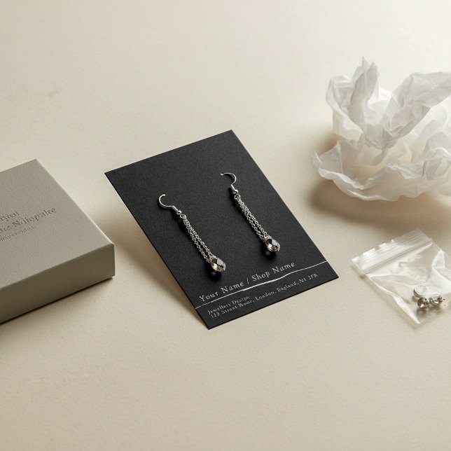 Einfache Stecker-Ohrhänger-Anzeige-Karte (Simple stud earring display card)