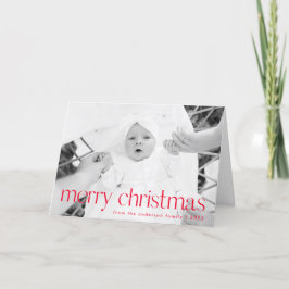 Einfache Stil Rot Frohe Weihnachten 2 Foto