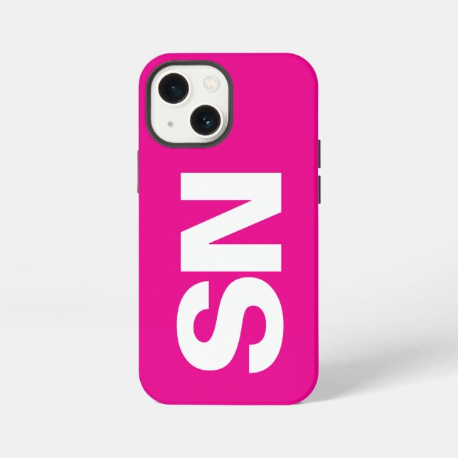 Einfache Stilmittel Moderner Name Minimal Rosa Far iPhone Hülle (Rückseite)