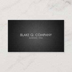 Einfache, stilvolle Dark Beruflich Business Card Visitenkarte