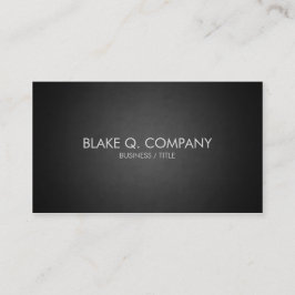 Einfache, stilvolle Dark Beruflich Business Card Visitenkarte