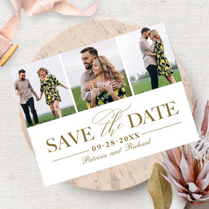 Einfache stilvolle Hochzeit - Speichern Sie das Da Postkarte