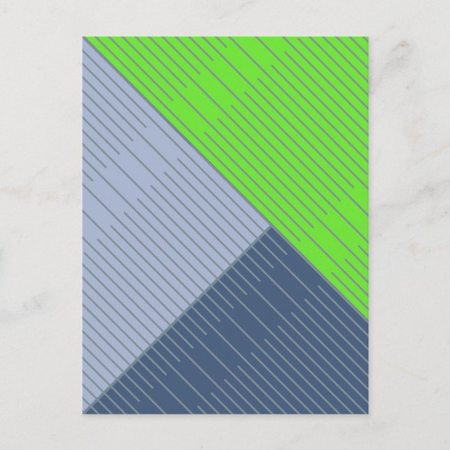 Einfache stilvolle Linien 2 Postkarte (Vorderseite)