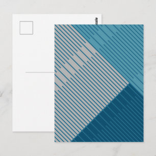 Einfache stilvolle Linien Postkarte