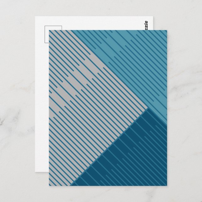 Einfache stilvolle Linien Postkarte (Vorne/Hinten)