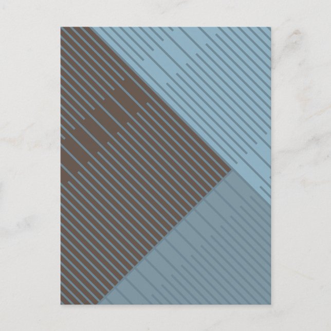 Einfache stilvolle Linien Postkarte (Vorderseite)