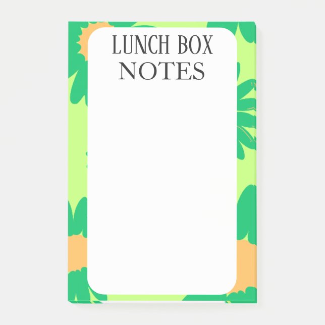 EINFACHE STILVOLLE MODERNE INDIVIDUELLE LUNCHBOX  POST-IT KLEBEZETTEL (Vorderseite)